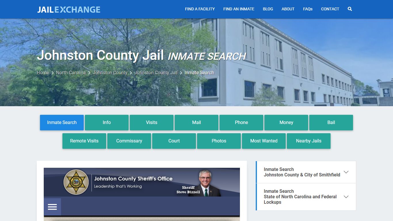 Inmate Search: Roster & Mugshots - Johnston County Jail, NC